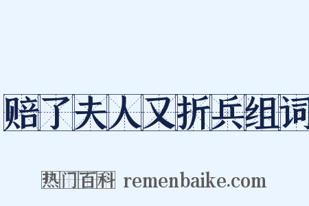赔了夫人又折兵组词是什么意思的图片